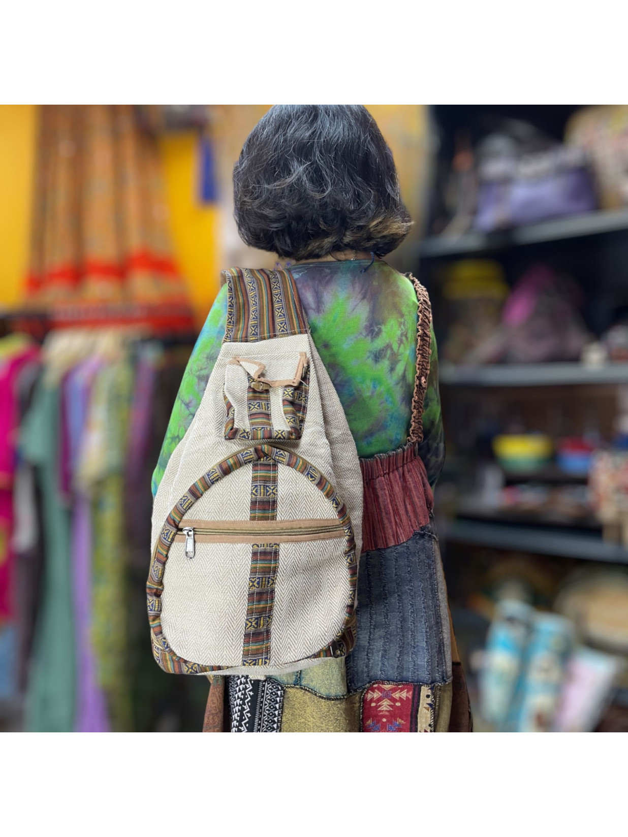 Foldable Hemp Backpack 