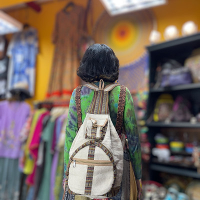 Foldable Hemp Backpack 